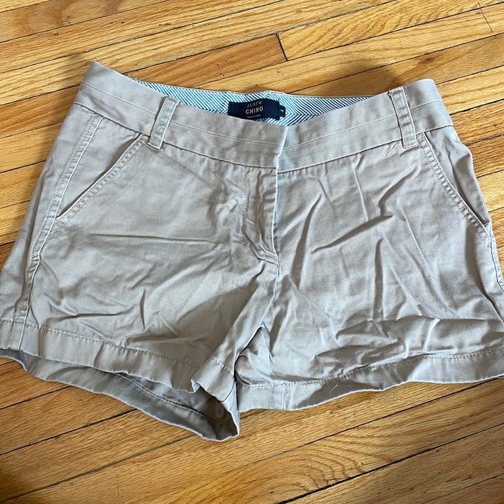 J Crew khaki shorts. Size 4